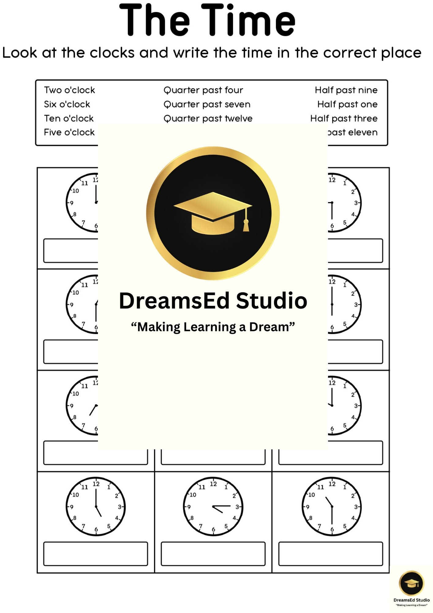 "Grade 4 Time Mastery Worksheets – 12-Hour & 24-Hour Clock Practice" - Image 6